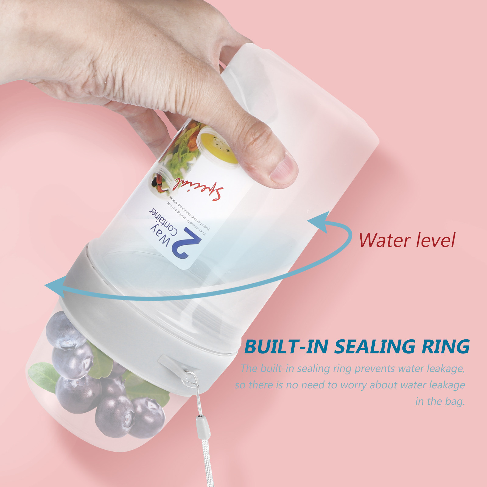 2Pcs Double Layer Sealing Stor - Food Storage Box Large recension och pris