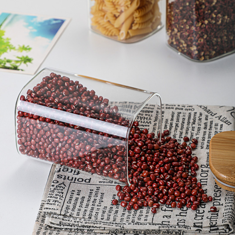 Bamboo Glass Tins Transparent  - Glass Meal Prep Container recension och pris